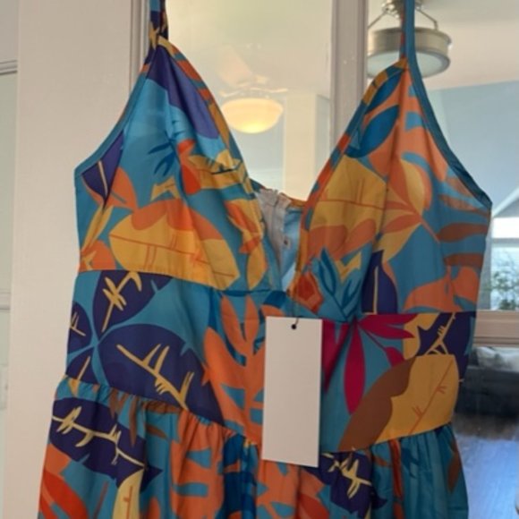 FLORAL MAXI DRESS - Picture 2 of 4